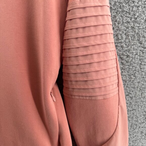 Puma Hoodie Evo Stripe Sweatshirt Pullover  Moisture Wicking Peach Size Large - Picture 3 of 12